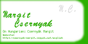 margit csernyak business card