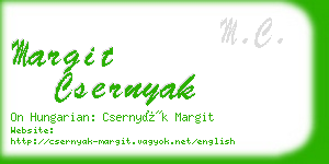 margit csernyak business card